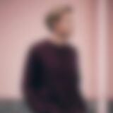 Knitted rib crew neck jumper