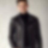 Faux leather biker jacket